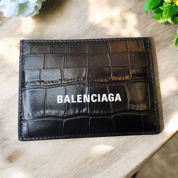 NWT Balenciaga Leather Card Holder - Picture 1 of 4